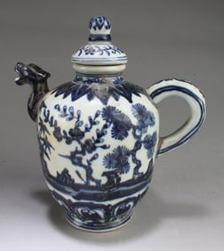 Chinese Blue & White Teapot