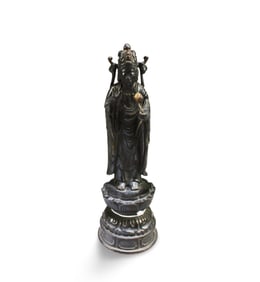 Antique Bronze Bodhisattva Statue