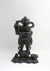 Antique Bronze Deity Statue