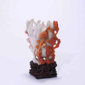 A Carnelian Buddha Hand Ornament