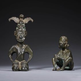 Two Bronze Figures
