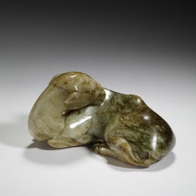 A Jade Carved Camel
