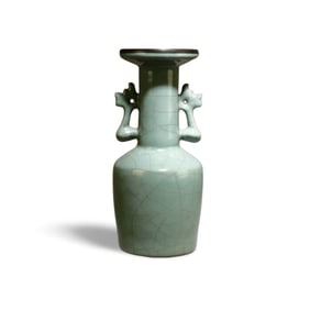 A Ruyao Mallet Vase