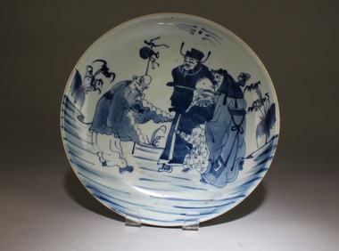 A Blue & White Porcelain Plate