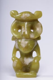 A Yellow Jade Shaman Ornament