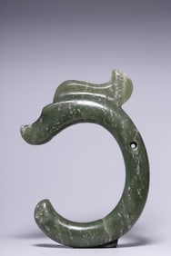 A Jade Pig Dragon Ornament