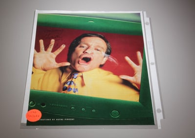 Poster of Robin Williams with Autograph