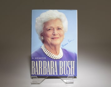 A Memoir Barbara Bush with Autograph