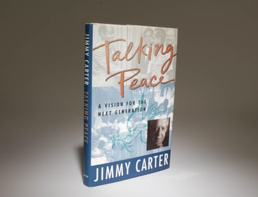 Talking Peace Book by Jimmy Carter with Autograph
