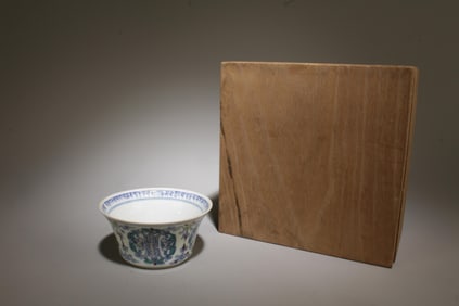 A Doucai Cup with Box