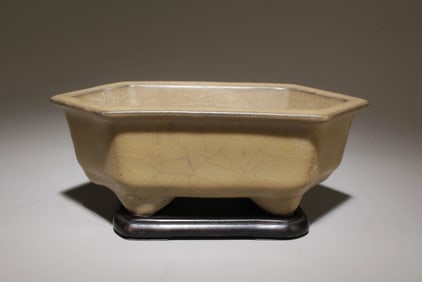 A Porcelain Ink Washer with Stand