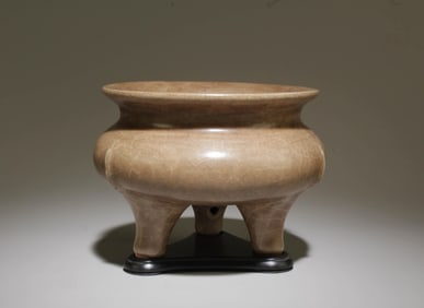 A Porcelain Incense Burner with Stand