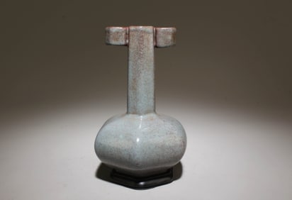 A Junyao Vase with Stand