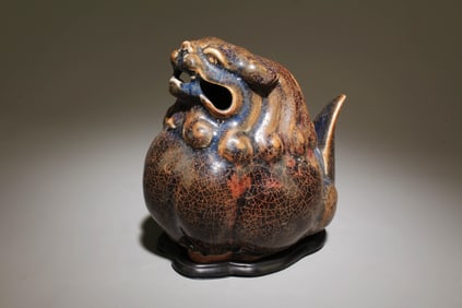 A Porcelain Ornament with Stand