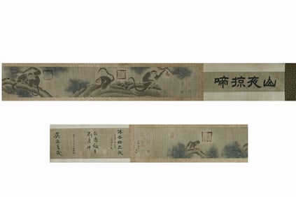 A Handscroll Depicting Figures Attributed to Qiu Ying
