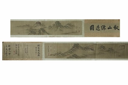 A Handscroll Depicting Monkeys Attributed to Lang Shining