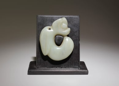 A Pig Dragon Ornament with Stand