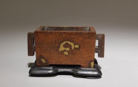 A Bronze Incense Burner with Stand