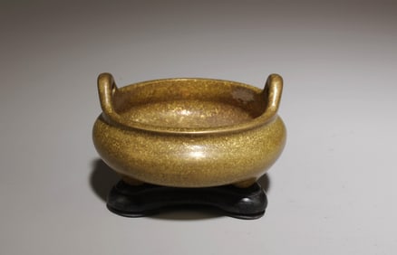 A Bronze Incense Burner with Stand