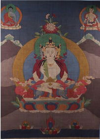 Chinese Tibetan Kesi Thangka