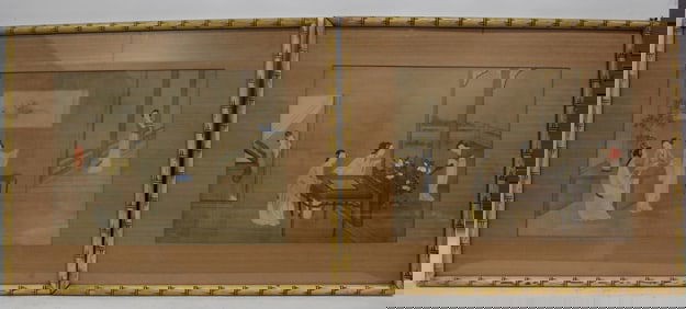 A Pair of Framed Decorative Art