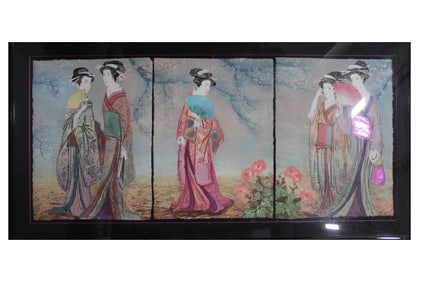 A Framed Japanese Painting (printed)