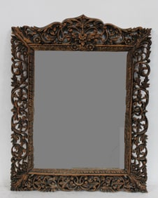 A Wooden Frame Mirror