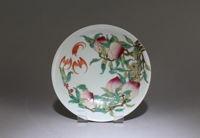 A Famille Verte Porcelain Plate