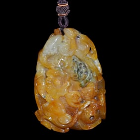 Jadeite Tri-Color Pendant