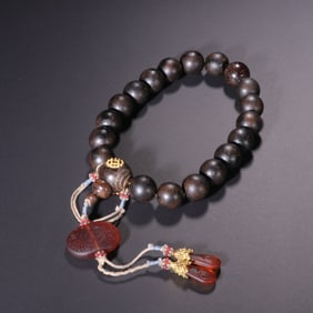 A Set of Agarwood Prayer Beads