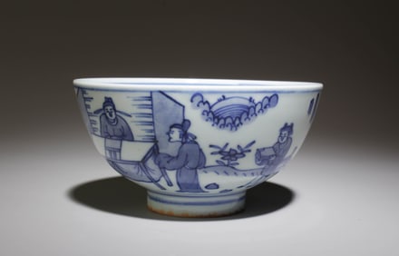 A Blue and White Bowl