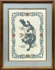 A Framed Embroidery Artwork