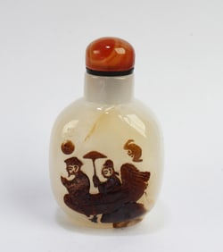 Chinese Agate Snuff Bottle