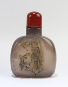 Chinese Amber Snuff Bottle