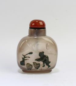 Chinese Agate Snuff Bottle