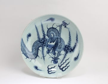 Chinese Blue & White Plate