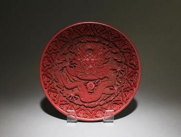 A Cinnabar Plate