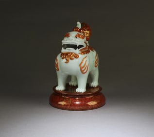 A Porcelain Mythical Beast Figurine