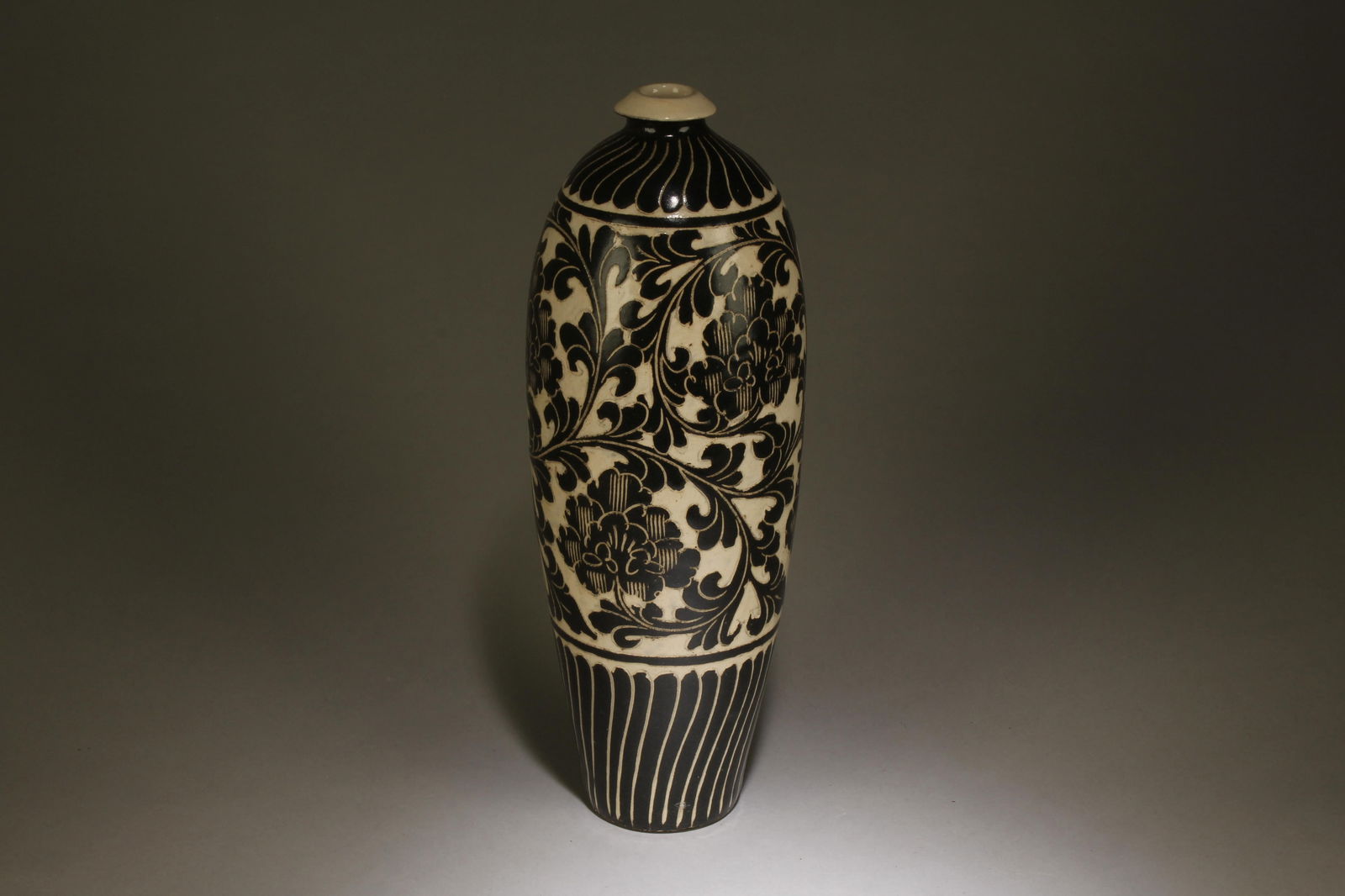 A CiZhou Vase: A CiZhou Vase. Dimensions: Top to Bottom Length: 17".