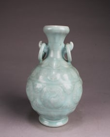Korean Double Ear Porcelain Vase