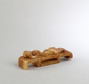 A Carved Jadestone Belt Hook