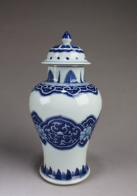 Chinese Blue & White Porcelain Jar