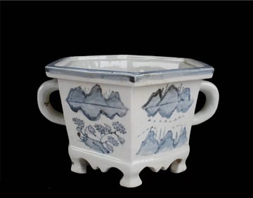 Korean Porcelain Flower Pot