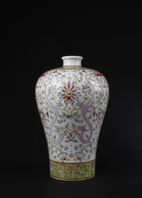 Chinese Doucai Porcelain Meiping Vase