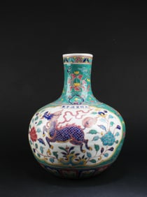 Chinese Famille Verte Vase