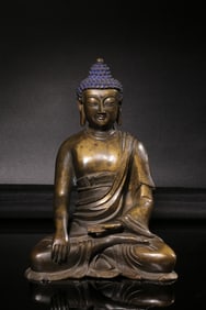 A Bronze Shakyamuni Buddha Statue