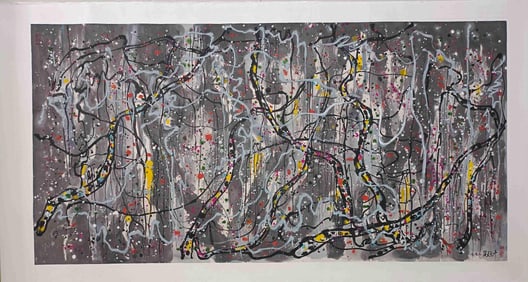 A Chinese Painting Depicting Landscape Attributed to Wu Guanzhong