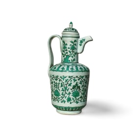 A Green Pot with Lid