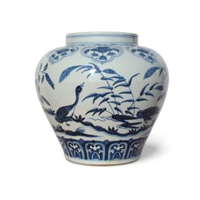 A Blue and White Jar