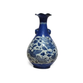 A Blue and White Vase